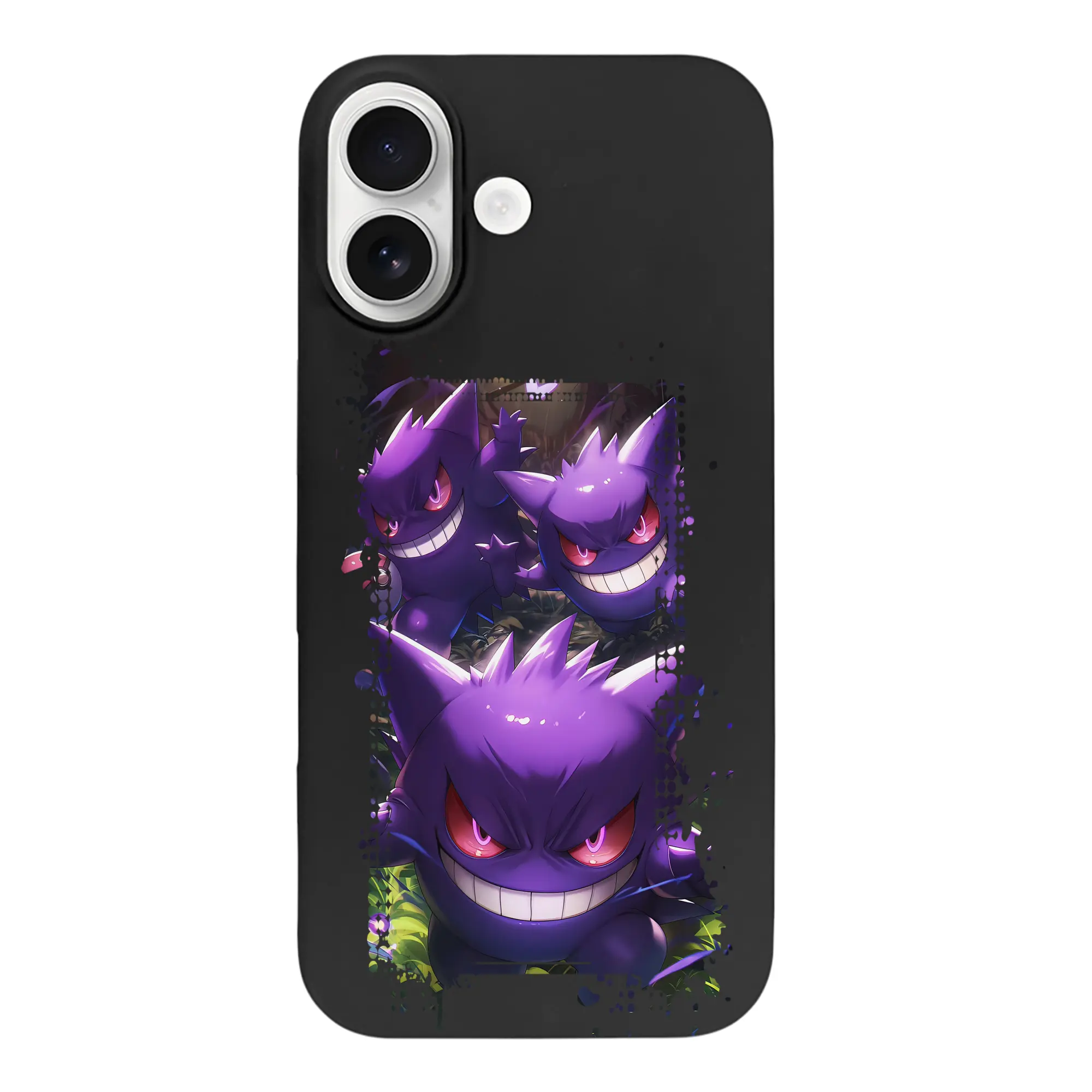 ポケモン グッズ,ゲンガー - iPhone 17 シリーズ シリコンケース 薄型 耐衝撃 指紋防止 ソフトタッチカバー 精密フィット 傷防止 保護ケース iPhone 17/17 Air/17 Pro/17 Pro Max 対応